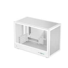 Carcasa deepcool ch260 mini tower alb, tempered glass, sloturi expansiune: 4, drive bays: 1x3.5" 1x2.5", ventilatoare suportate: 6 (spate: 1x120mm sus: 3x120mm sau 2x140mm fata: 2x120mm), format placa de baza suportat: mini-itx, micro atx, lungime maxima ,  Carcase | electropc.ro