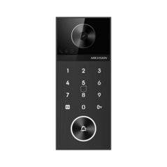 Post videointerfon de exterior wi-fi hikvision ds-kv6124-wbe1, montaj aparent pentru o familie, camera hd 4mp, wdr, unghi vizualizare: horizontal:  150° vertical: 75°, iluminare ir 3 metri, cititor de card incorporat mifare 13.56 mhz, comunicare audio bid,  Video | electropc.ro