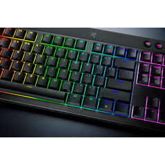 Tastatura mecanica wireless razer blackwidow v4 low profile hyperspeed, switch razer™ low-profile mechanical switches (green clicky), 110 taste, iluminare razer™ chroma rgb, negru,  Tastaturi | electropc.ro