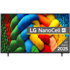 Televizor lg nanocell 65nano80a3b, 164 cm, smart, 4k ultra hd, clasa f (model 2025),  Televizoare | electropc.ro