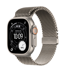 Apple watch ultra 3 gps + cellular 49mm natural titanium case with natural titanium milanese loop - medium,  SmartWatch-uri | electropc.ro