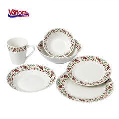 Farfurie desert portelan 19 cm, merry, vanora home,  Farfurii & Boluri de Servire | electropc.ro