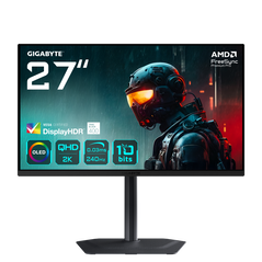 Gigabyte mo27q2 gaming monitor diagonala 27", 590.42 x 333.72 mm, oled, anti-reflection, rezolutie: 2560 x 1440 (qhd), luminozitate: 250 cd/m2, contrast: 1.5m:1, unghi vizualizare: 178°(h)/178°(v), timp raspuns: 0.03ms gtg, refresh rate: 240hz, flicker-fr,  Monitoare LED | electropc.ro