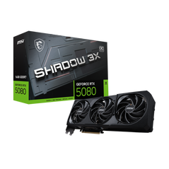 Placa video msi geforce rtx 5080 shadow 3x oc 16gb gddr7 256 bit, pcie 5.0, 3x dp 1x hdmi,  Placi video | electropc.ro