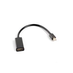 Cablu adaptor mini displayport(m) 1.2 -> hdmi(f) 20 cm negru lanberg,  Cabluri video | electropc.ro