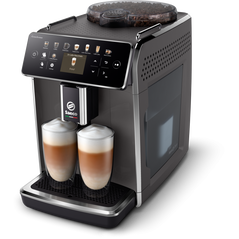 Espressor automat saeco granaroma sm6580/10, sistem de lapte latte duo, 14 bauturi, 15 bar, ecran tft color, 4 profiluri utilizator, filtru aquaclean, rasnita ceramica, functie doubleshot, gri,  Espressoare | electropc.ro