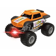 Masinuta cu lumini, sunete si frictiune, scara 1/24, 19cm, portocaliu,  Masinute | electropc.ro