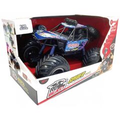 Masinuta cu telecomanda big foot, scara 1/10, 44cm, albastru,  Masinute | electropc.ro