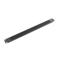 Panou cu perii 19" 1u negru  ak-1101-b,  Cabinete metalice | electropc.ro