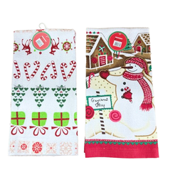 Prosop de bucatarie din bumbac snowman,  Prosoape Bucatarie | electropc.ro