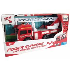 Vehicule cu lumini, sunete  si frictiune, scara 1/14, 28.5cm,autospeciala rosie,  Masinute | electropc.ro