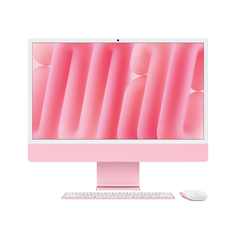 Apple imac 24" retina 4.5k/ apple m4 (cpu 10-core, gpu 10-core, neural engine 16-core)/16gb/512gb - pink - int kb (2024),  All in one PC | electropc.ro