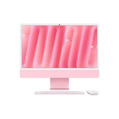Apple imac 24" retina 4.5k/ apple m4 (cpu 8-core, gpu 8-core, neural engine 16-core)/16gb/256gb - pink - int kb (2024),  All in one PC | electropc.ro
