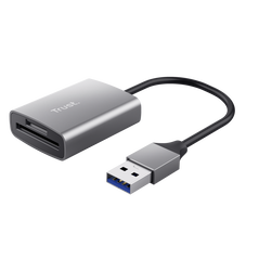 Cardreader usb-a trust dalyx fast, carduri compatibilie micro-sd, sd, gri,  Hub-uri USB | electropc.ro