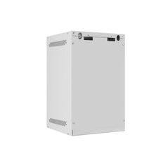 Dulap rack 10" perete 9u / 280x310 (flat pack) cu ușă din sticlă, gri,  Cabinete metalice | electropc.ro