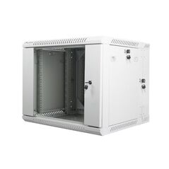 Dulap rack 19" perete secțiune dublă 9u / 600x600 (flat pack) gri,  Cabinete metalice | electropc.ro