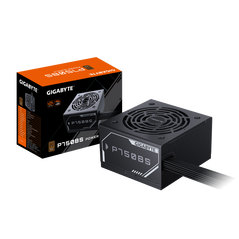 Gigabyte p750bs. total power: 750 w, ac input voltage: 200 - 240 v, ac input frequency: 50/60 hz. motherboard power connector: 20+4 pin atx, motherboard power cable length: 60 cm, sata power cable length: 150,500 mm. purpose: pc, power supply unit (psu) f,  Surse PC | electropc.ro