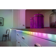 Kit banda led rgb osram flex cu telecomanda, 14w, 220-240v, 1300 lm, lumina alba si color (3000k), dimabila, ip20, 5 metri,  Benzi LED si accesorii | electropc.ro