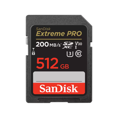Sandisk extreme pro. capacity: 512 gb, flash card type: sdxc, flash memory class: class 10, read speed: 200 mb/s, write speed: 140 mb/s, uhs speed class: class 3 (u3), video speed class: v30. protection features: shock resistant, waterproof, x-ray proof, ,  Carduri memorie | electropc.ro