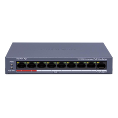 Switch poe 8 porturi hikvision ds-3e0109p-e/m(c), fara management; 8 x 10/100 mbps poe port,1 × 10/100 mbps rj45 port, ieee 802.3af;ieee 802.3at, poe power budget 80w, distanta transmisie: 300m;,  Switch-uri | electropc.ro