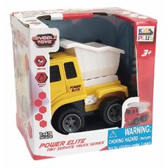 Vehicule cu frictiune, scara 1/43, 10cm, basculanta galbena,  Masinute | electropc.ro