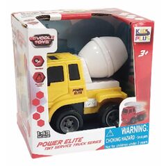 Vehicule cu frictiune, scara 1/43, 10cm, betoniera galbena,  Masinute | electropc.ro