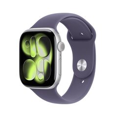 Apple watch series 11 gps + cellular 46mm silver aluminium case with purple fog sport band - m/l,  SmartWatch-uri | electropc.ro