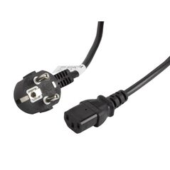 Cablu alimentare cee 7/7  iec 320 c13 5 m vde negru,  Cabluri periferice | electropc.ro
