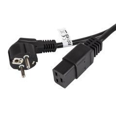 Cablu alimentare cee 7/7  iec 320 c19 1,8 m 16a vde negru,  Cabluri periferice | electropc.ro