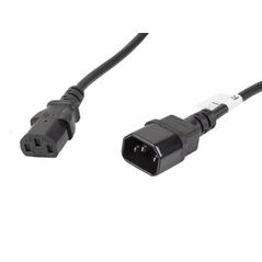 Cablu iec 320 c13  c14 5 m vde negru,  Cabluri periferice | electropc.ro