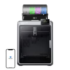 Creality k2 pro combo fdm 3d printer, include un sistem cfs multi- filament, suporta maxim 4 x cfs - 16 culori, tehnologie: fdm, volum printare: 300 x 300 x 300mm, dimensiuni produs: 445 × 477 × 573 mm, 23.7kg, viteza printare: 600 mm/s, accelerare: 20.00,  Imprimante 3D | electropc.ro