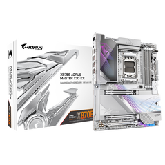 Gigabyte x870e aorus master x3d ice. processor manufacturer: amd, processor socket: socket am5, compatible processor series: amd ryzen 7000 series, amd ryzen 8000 series, amd ryzen 9000 series. supported memory types: ddr5-sdram, maximum internal memory: ,  Placi de baza | electropc.ro