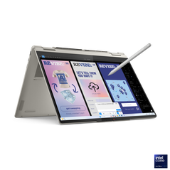 Laptop lenovo yoga 7 2-in-1 14ill10, 14" 2.8k wqxga+ (2880x1800) oled 1100nits (peak) / 500nits (typical) glossy / anti-fingerprint, 100% dci-p3, 120hz, dolby vision®, tÜv low blue light, displayhdr™ true black 1000, glass, touch, intel® core™ ultra 7 258,  Laptopuri | electropc.ro