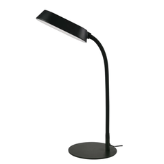 Lampa led birou osram panan disk metal, 10w , 750 lm, lumina alba(3000k - 6500k), dimabila, port usb, brat ajustabil, negru,  Lampi de interior | electropc.ro