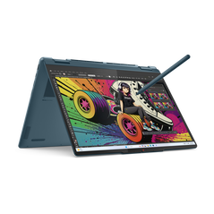 Laptop lenovo yoga 7 2-in-1 14akp10, 14" 2.8k wqxga+ (2880x1800) oled 1100nits (peak) / 500nits (typical) glossy / anti-fingerprint, 100% dci-p3, 120hz, dolby vision®, tÜv low blue light, displayhdr™ true black 1000, glass, touch, amd ryzen™ ai 7 350 (8c ,  Laptopuri | electropc.ro