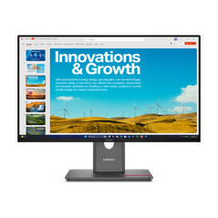 Lenovo thinkvision p24qd-40. display diagonal: 60.5 cm (23.8"), display resolution: 2560 x 1440 pixels, hd type: quad hd, display technology: lcd, response time: 6 ms, native aspect ratio: 16:9, viewing angle, horizontal: 178°, viewing angle, vertical: 17,  Monitoare LED | electropc.ro
