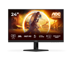 Monitor aoc 23.8" 24g4hre, diagonal (inch): 23.8, diagonal (cm): 60, aspect ratio: 16:9, panel: fast ips, resolution: 1920x1080, refresh rate: 200hz, response time gtg: 1ms, response time mprt: 0.5ms, brightness (max): 300 cd/m², contrast (static) : 1000:,  Monitoare LED | electropc.ro