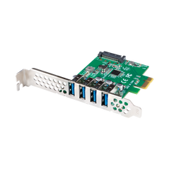 Placă pci express x1  4x usb-a 3.1 gen1 low-profile,  Accesorii switch-uri | electropc.ro