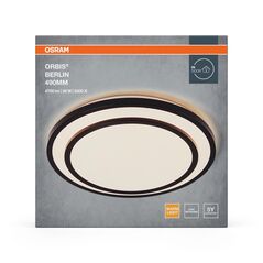 Plafoniera led osram orbis berlin 490, 36w, 4700 lm,lumina calda(3000k), ip20, Ø49cm, metal/plastic, negru,  Plafoniere | electropc.ro