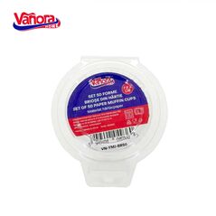 Set 50 forme briose din hartie 7x3 cm,  Accesorii bucatarie | electropc.ro