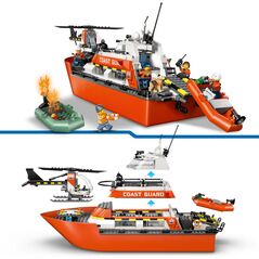 Barca de salvare si elicopter ale.pazei de coasta lego60504,  Seturi de constructie | electropc.ro