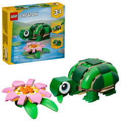Broasca-testoasa cu o floare de nufar  lego31377,  Seturi de constructie | electropc.ro