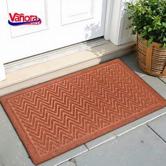 Covoras intrare 40x60 cm textil+cauciuc, classic maro,  Covorase intrare | electropc.ro