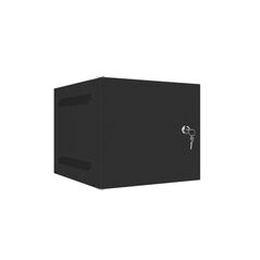 Dulap rack 10" perete 4u / 280x310 pentru auto-asamblare, cu ușă metalică, negru  (flat pack),  Cabinete metalice | electropc.ro