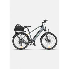 Bicicleta electrica ulzomo metro 26 e-bike, 250w, 36v 17ah, autonomie 100km, viteza maxima 25km/h, grey, 26'',  Biciclete | electropc.ro