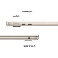 Macbook air 13.6" retina/apple m5 (cpu 10-core, gpu 8-core, neuralengine16-core)/16gb/512gb - starlight - int kb (no adapter) - 2026,  Laptopuri | electropc.ro