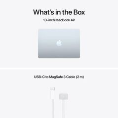 Macbook air 15.3" retina/apple m5 (cpu 10-core, gpu 10-core, neuralengine16-core)/16gb/512gb - sky blue - int kb (no adapter) - 2026,  Laptopuri | electropc.ro