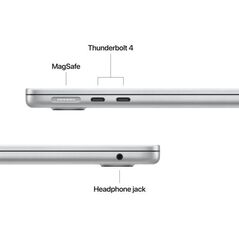 Macbook air 15.3" retina/apple m5 (cpu 10-core, gpu 10-core, neuralengine16-core)/24gb/1tb - silver - int kb (no adapter) - 2026,  Laptopuri | electropc.ro