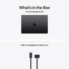 Macbook pro 16.2"/apple m5 max (cpu 18-core, gpu 32-core, neural engine 16-core)/36gb/2tb - space black - int kb (no adapter) - 2026,  Laptopuri | electropc.ro