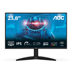 Monitor aoc 23.8" 24b36x, diagonal (inch): 23.8, diagonal (cm): 60, aspect ratio: 16:9, panel: ips, resolution: 1920x1080, refresh rate: 144hz, response time gtg: 4ms, response time mprt: 0.5ms, brightness (max): 300 cd/m², contrast (static) : 1500:1, con,  Monitoare LED | electropc.ro